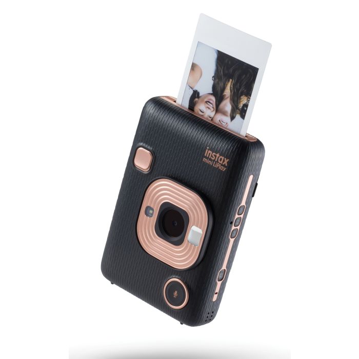  Fujifilm Instax Mini EVO Hybrid Black Instant Camera, Twin  Pack Film, 32GB microSD Card with Adapter