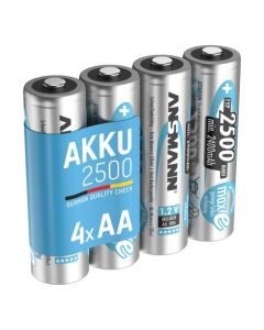 Ansmann AA 2500mAh Rechargeable Batteries (4-Pack)