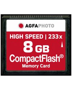 AgfaPhoto 8GB 233x Compact Flash Memory Card