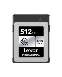 Lexar 512GB Professional CFexpress Type B Silver Series 1750MB/s Memory Card