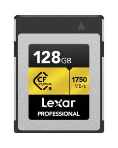 Lexar 128GB Professional CFexpress Type B Gold Series Memory Card