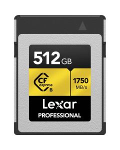 Lexar 512GB Professional CFexpress Type B Gold Series Memory Card