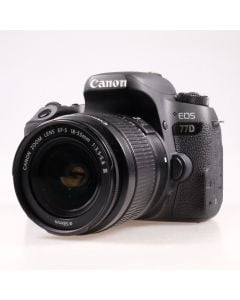 Used Canon EOS 77D DSLR Camera & 18-55mm Lens 